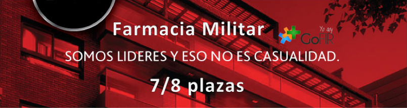 GoFIR Farmacia Militar: a la cabeza con 7/8 plazas